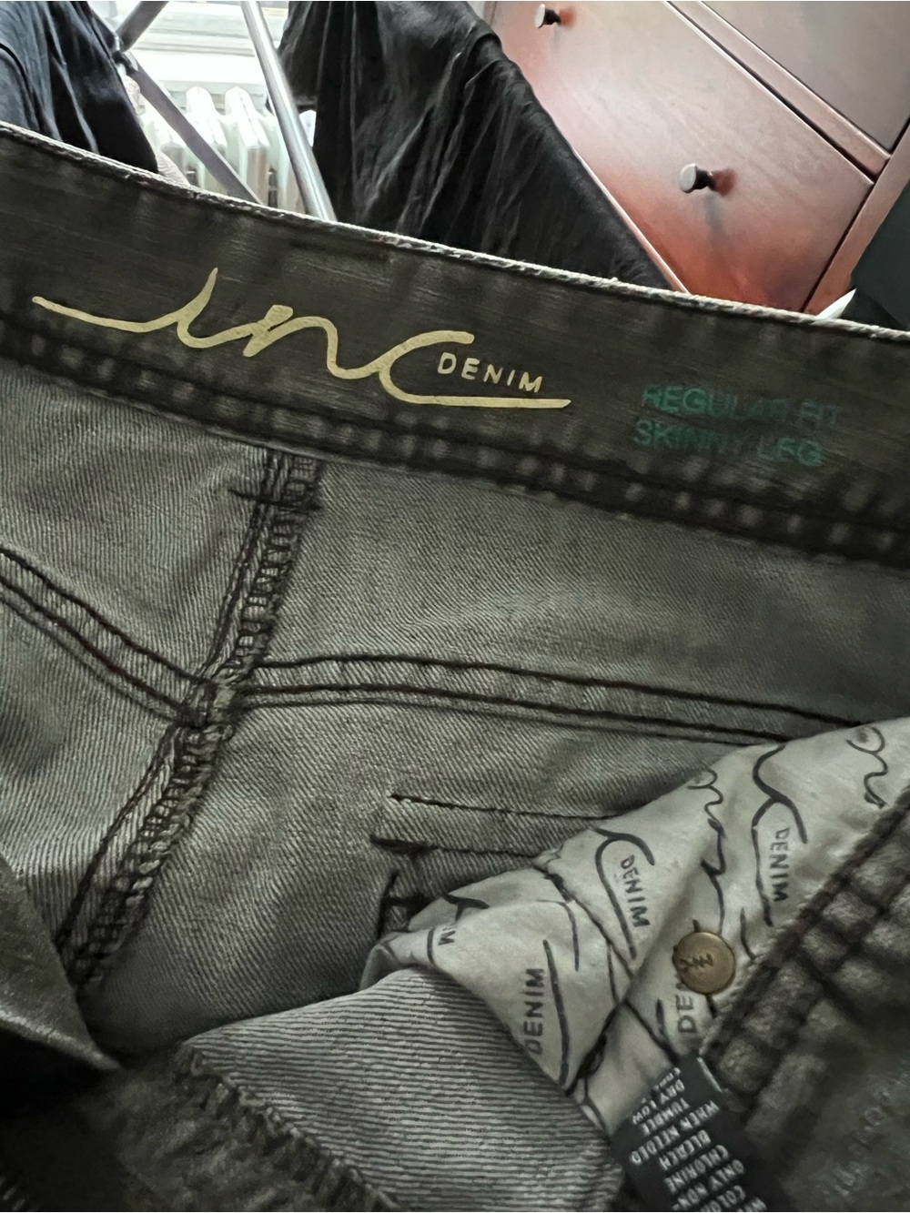 LIKE NEW! Inc. Denim Regular Fit Skinny Leg Jeans - Picture 7 of 9